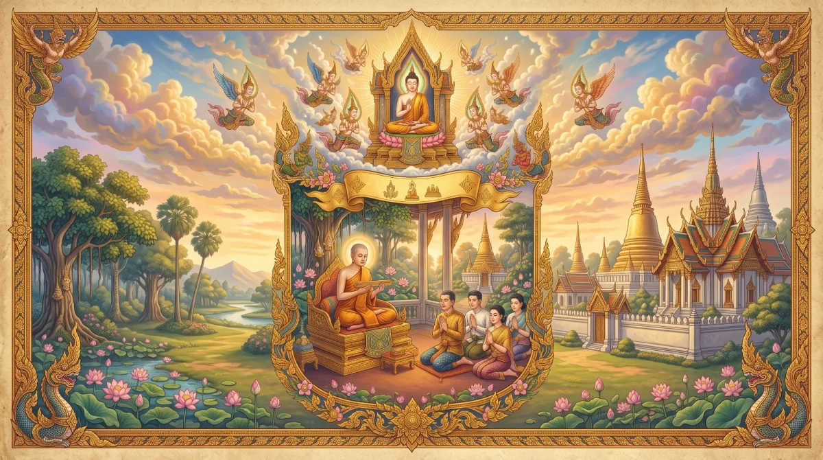Requesting and undertaking the five precepts