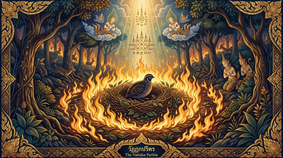 Vaṭṭaka Paritta – der Schutz der Wachtel