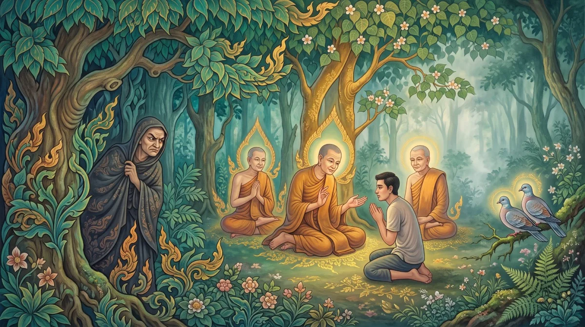 The Last Apadānas of the Bhaddiya Chapter: Coming to Find Fault, a Friend Who Came to Remind, and a Pigeon in the Forest