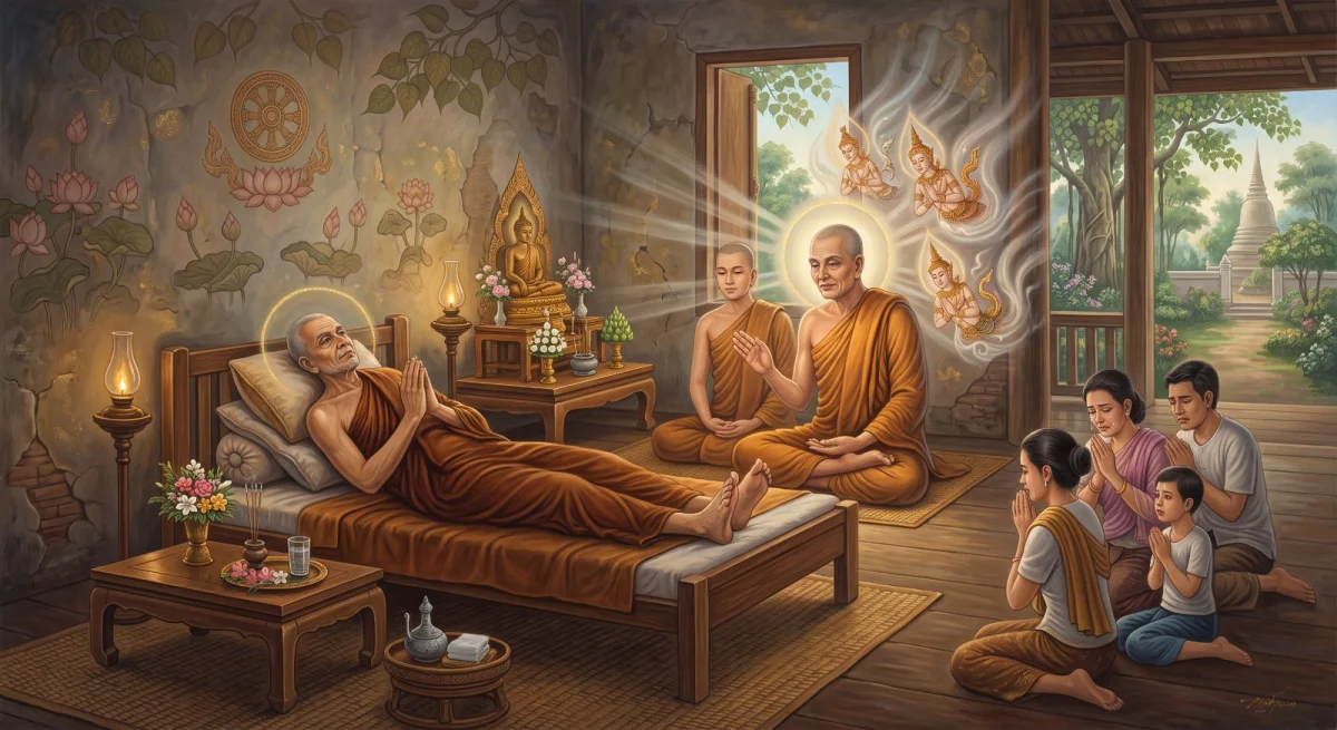 อนาถปิณฑิโกวาทสูตร: ธรรมสำหรับผู้ป่วยหนัก