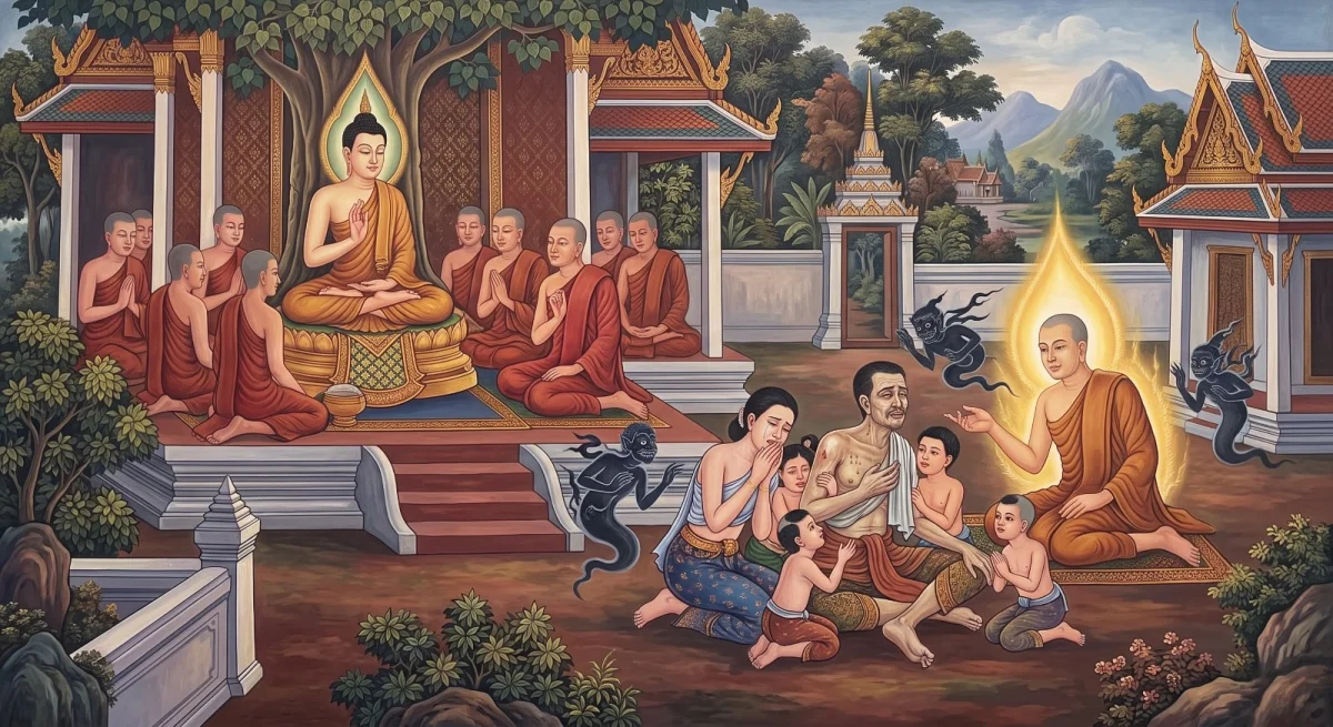 ธนัญชานิสูตร: ทำชั่วเพื่อครอบครัวไม่ได้