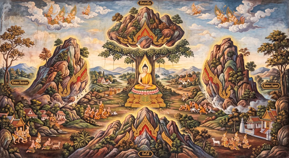 ปัพพโตปมสูตร: ภูเขาที่กลิ้งมาจากสี่ทิศ