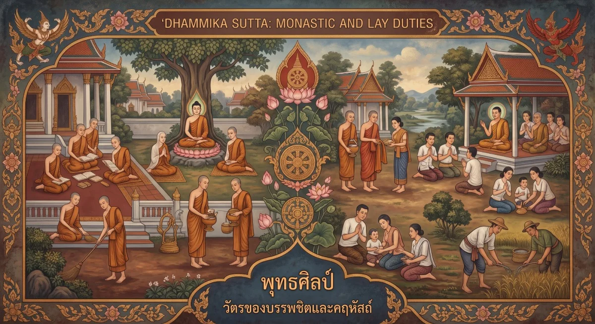 ธรรมิกสูตร: วัตรของบรรพชิตและคฤหัสถ์