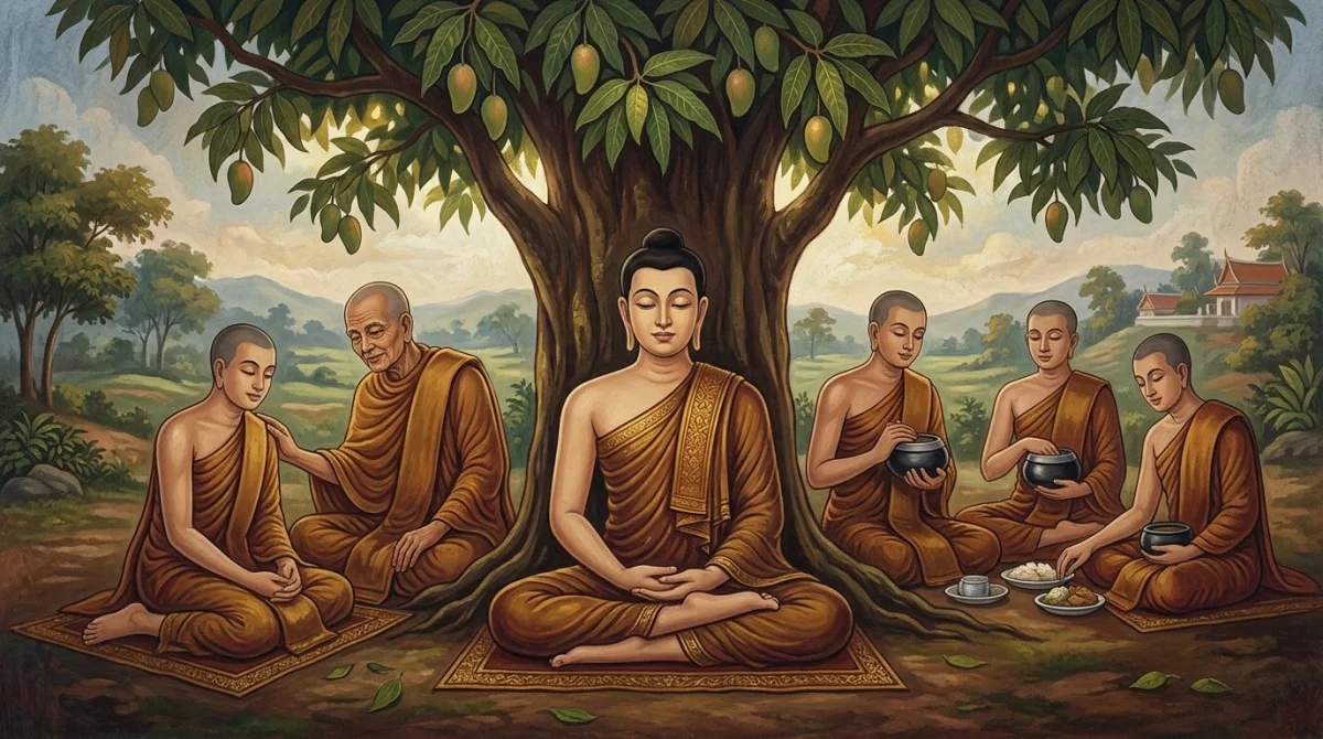 เมฆิยสูตร: ธรรม ๕ ที่ทำให้ใจพร้อม