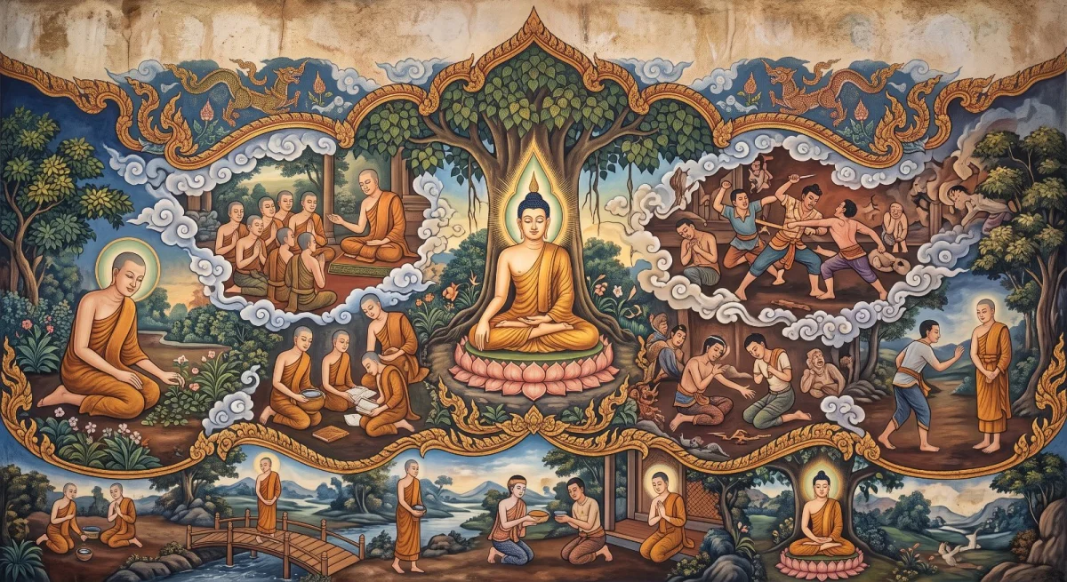 ธรรมบท ปัณฑิตวรรค–ทัณฑวรรค: คาถาของผู้ฝึกตน
