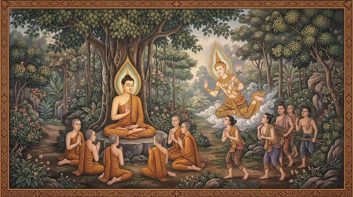 วนสังยุต: เทวดาในป่าเตือนให้ไม่ประมาท