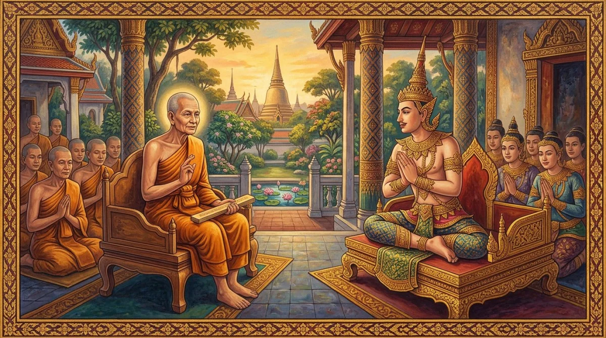 Die Bhāradvāja-Lehrrede: König Udena befragt Piṇḍola Bhāradvāja