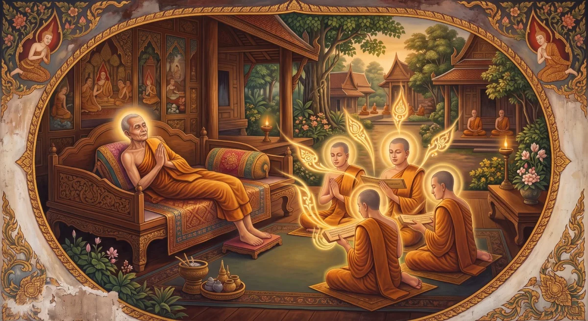 The Discourses on Illness: Recovering on Hearing the Factors of Awakening