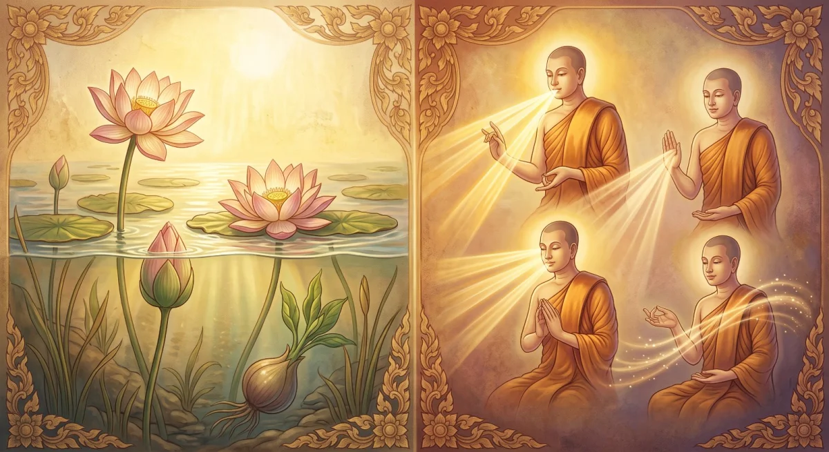 Le chapitre sur les personnes : quatre sortes d’apprenants et quatre sortes d’orateurs du Dhamma