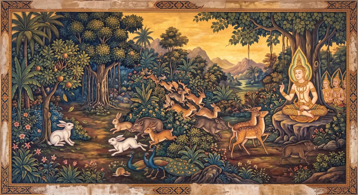 The Duddubhāya Jātaka: The Panicking Hare