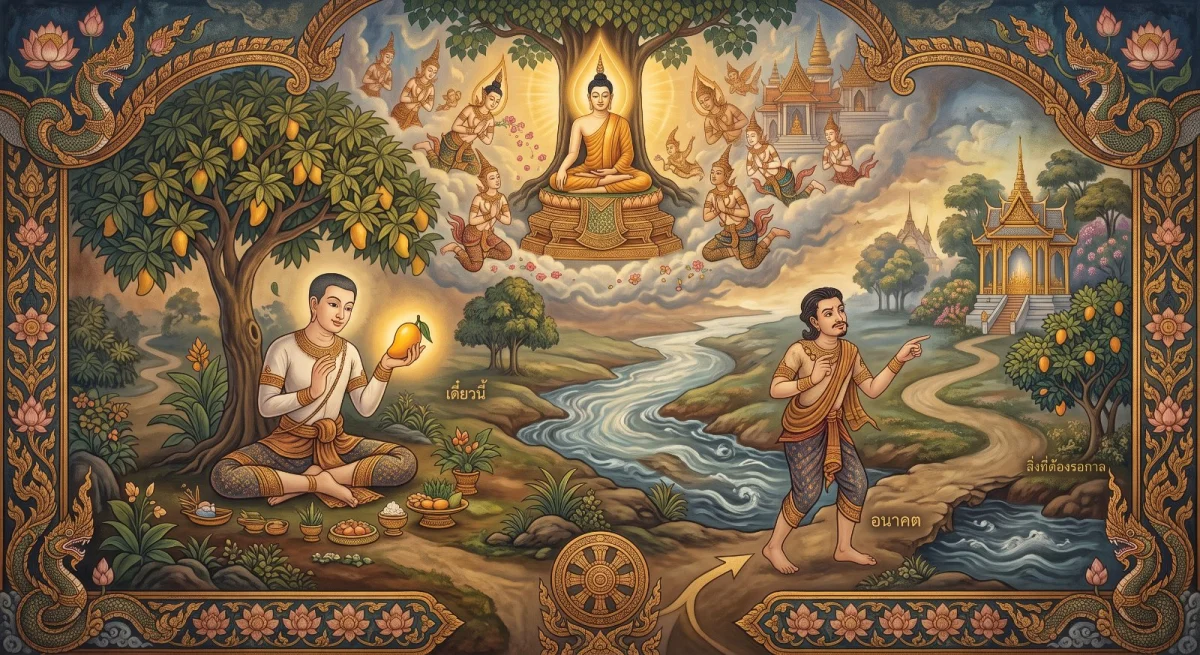 สมิทธิสูตร: ไม่ทิ้งสิ่งที่เห็นได้เดี๋ยวนี้ไปหาสิ่งที่ต้องรอกาล