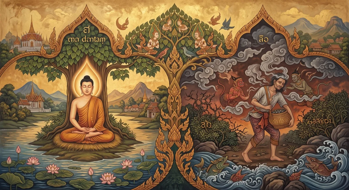 ธรรมบท จิตตวรรค–พาลวรรค: จิตที่ฝึกแล้วกับคนพาลที่ไม่รู้ตัว
