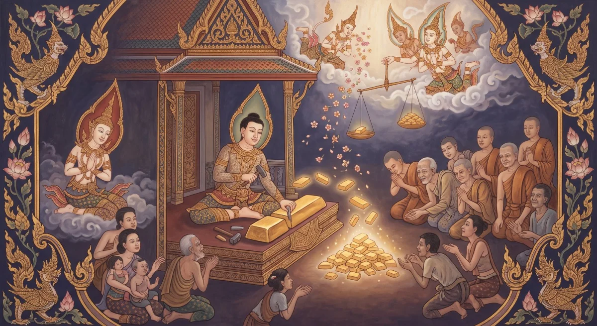 Das Ārāmadūsaka-Jātaka: Die wohlmeinenden Gartenaffen, die die Bäume töteten