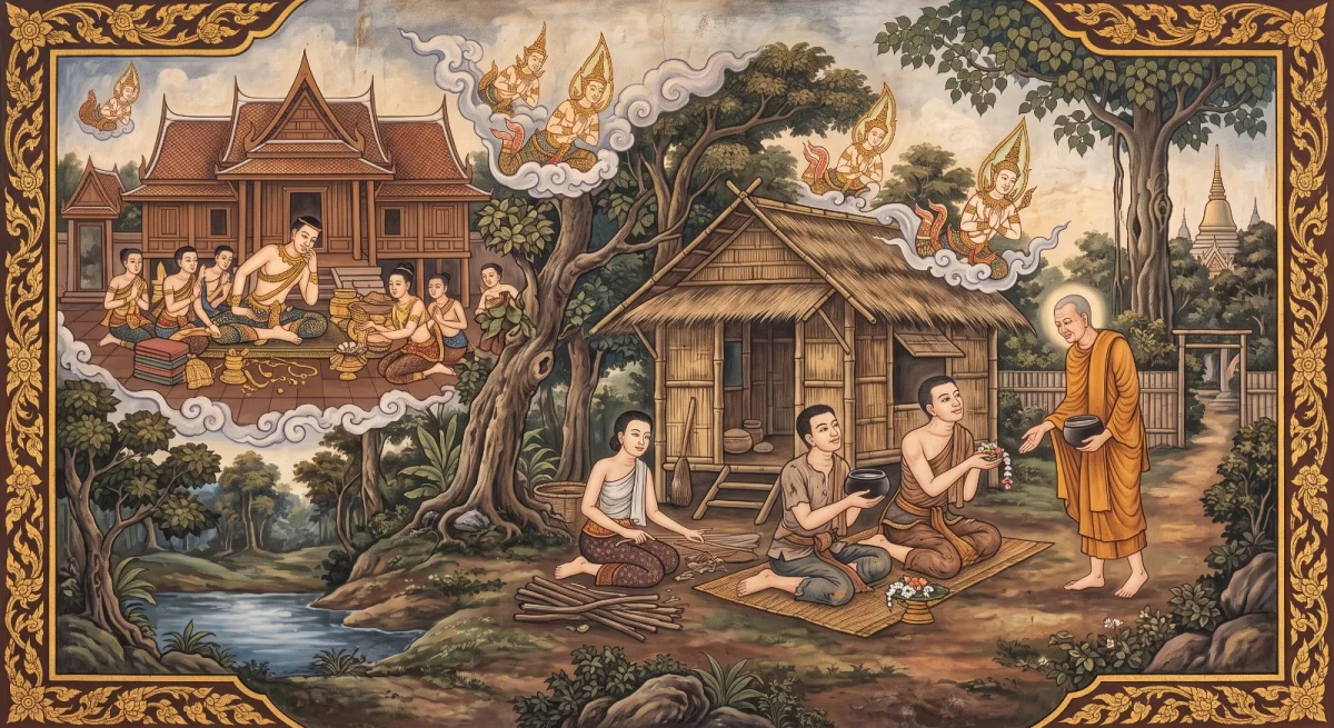 วิสัยหชาดก: ยากจนลงก็ไม่ทิ้งความดี