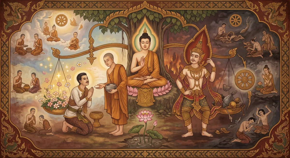 อนาถบิณฑิกสูตร: บริสุทธิ์ด้วยการกระทำ ไม่ใช่ด้วยตระกูลหรือทรัพย์