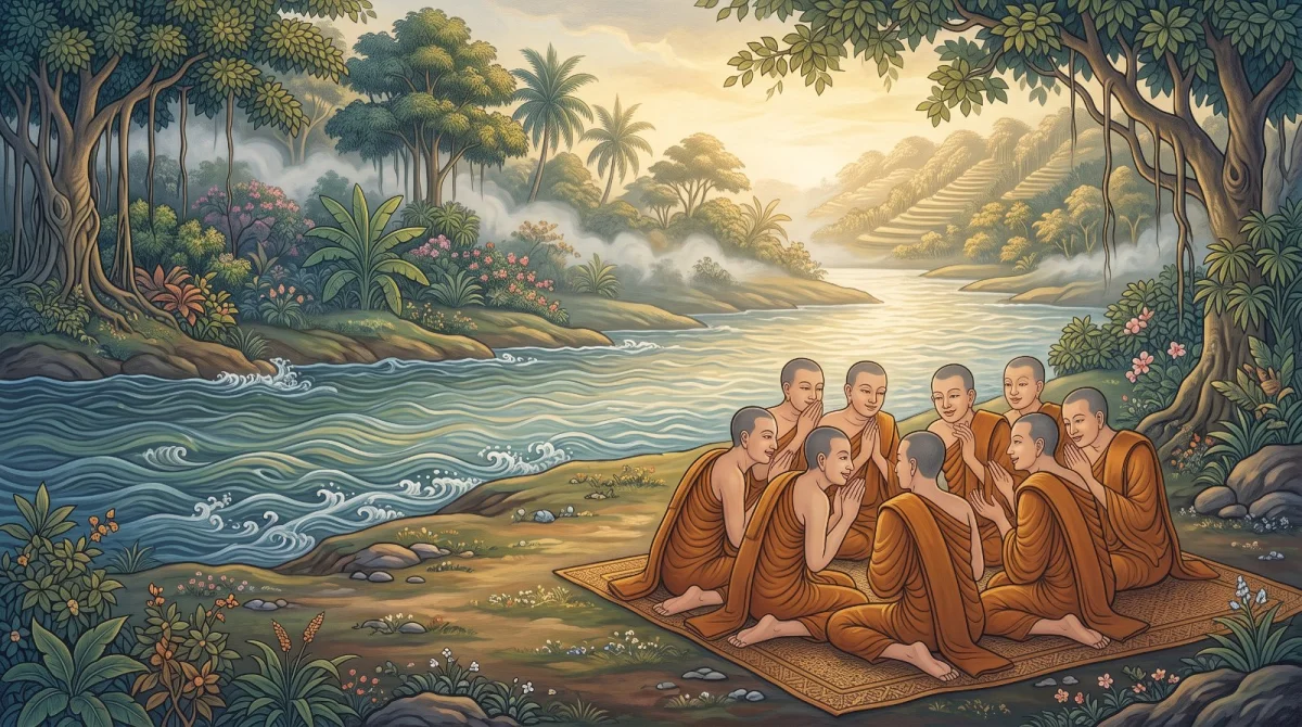 ภิกษุฝั่งแม่น้ำวัคคุมุทา: ชมกันเองว่ามีคุณวิเศษที่ไม่มีจริง