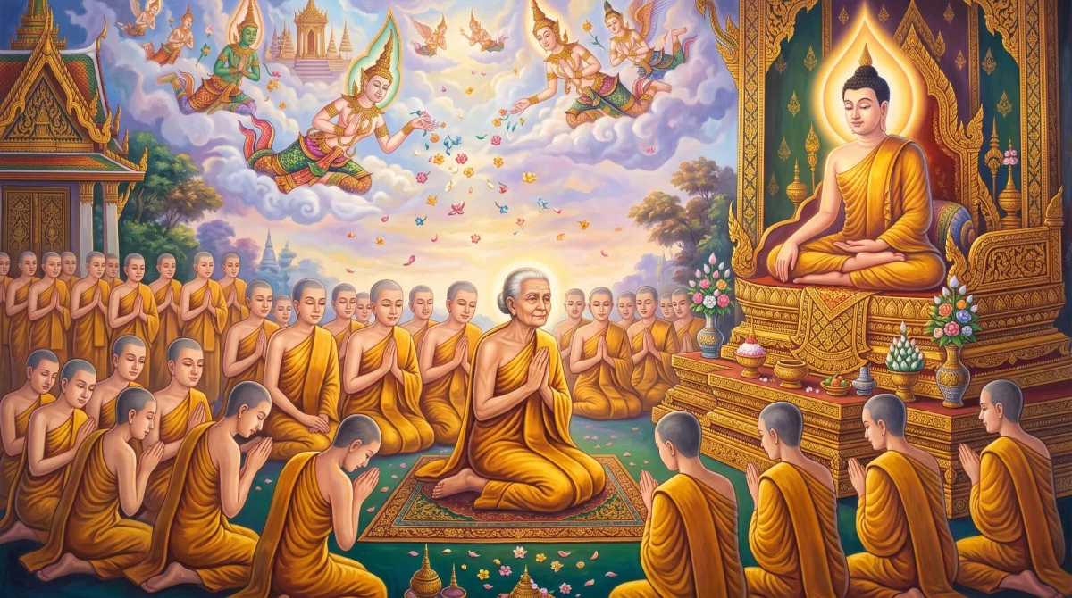 Das Apadāna von Mahāpajāpatī Gotamī: Der Abschied der Mutter des Buddha