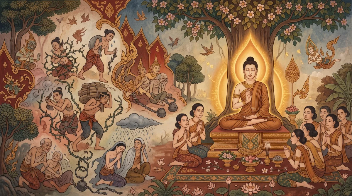 မာတုဂါမသံယုတ်: အမျိုးသမီးတို့၏ သီးသန့်ဒုက္ခနှင့် သီလဟူသော အင်အား