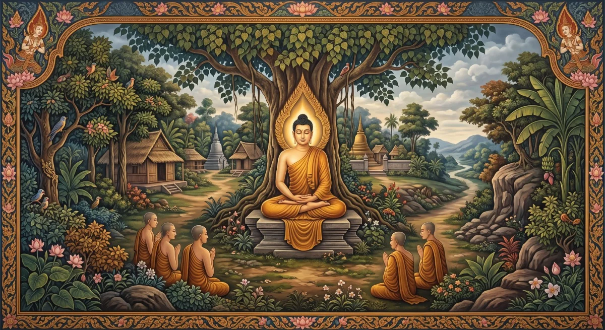 一奢能伽罗与金毗罗：佛陀自己的安住