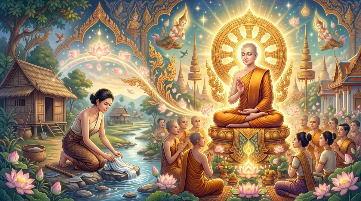 ธรรมทินนาเถริยาปทาน: จากหญิงรับจ้างสู่ภิกษุณีผู้แสดงธรรม