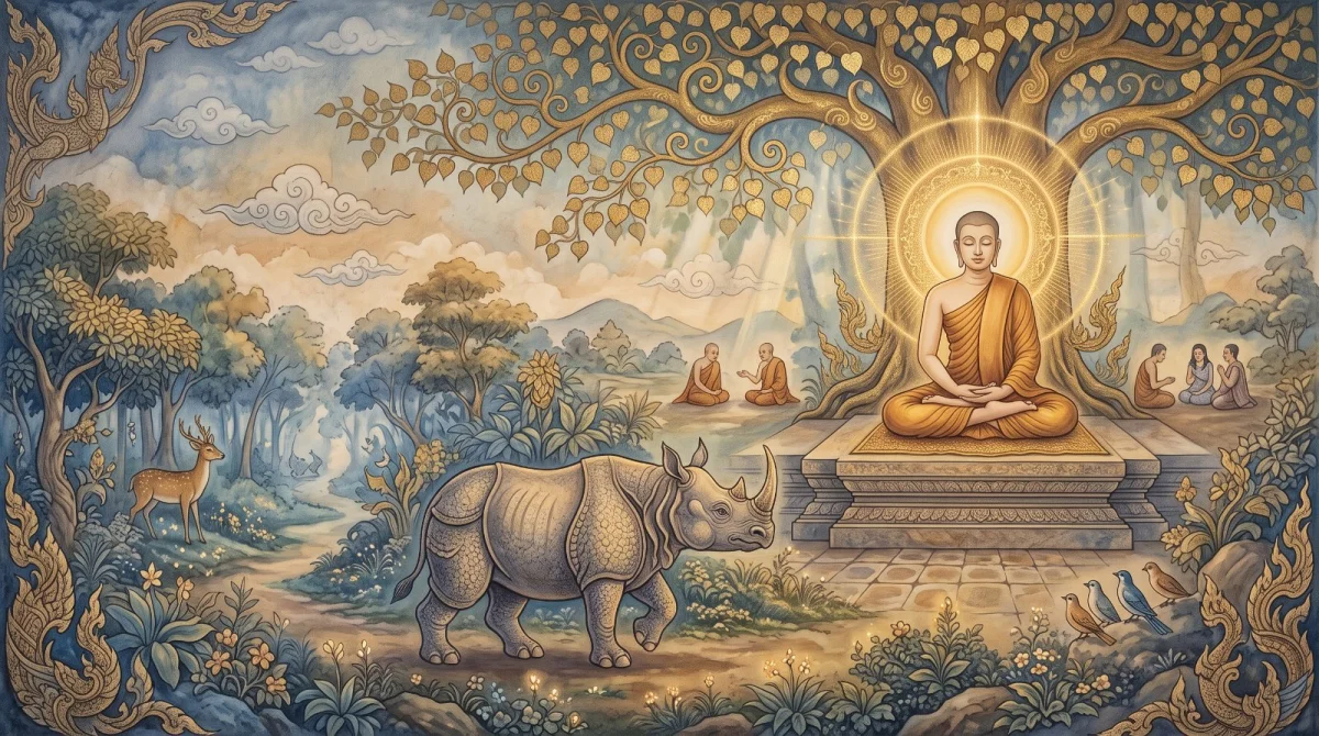 Der Niddesa zum Khaggavisāṇa-Sutta: Wie man Gefährten wählt und was „allein“ bedeutet
