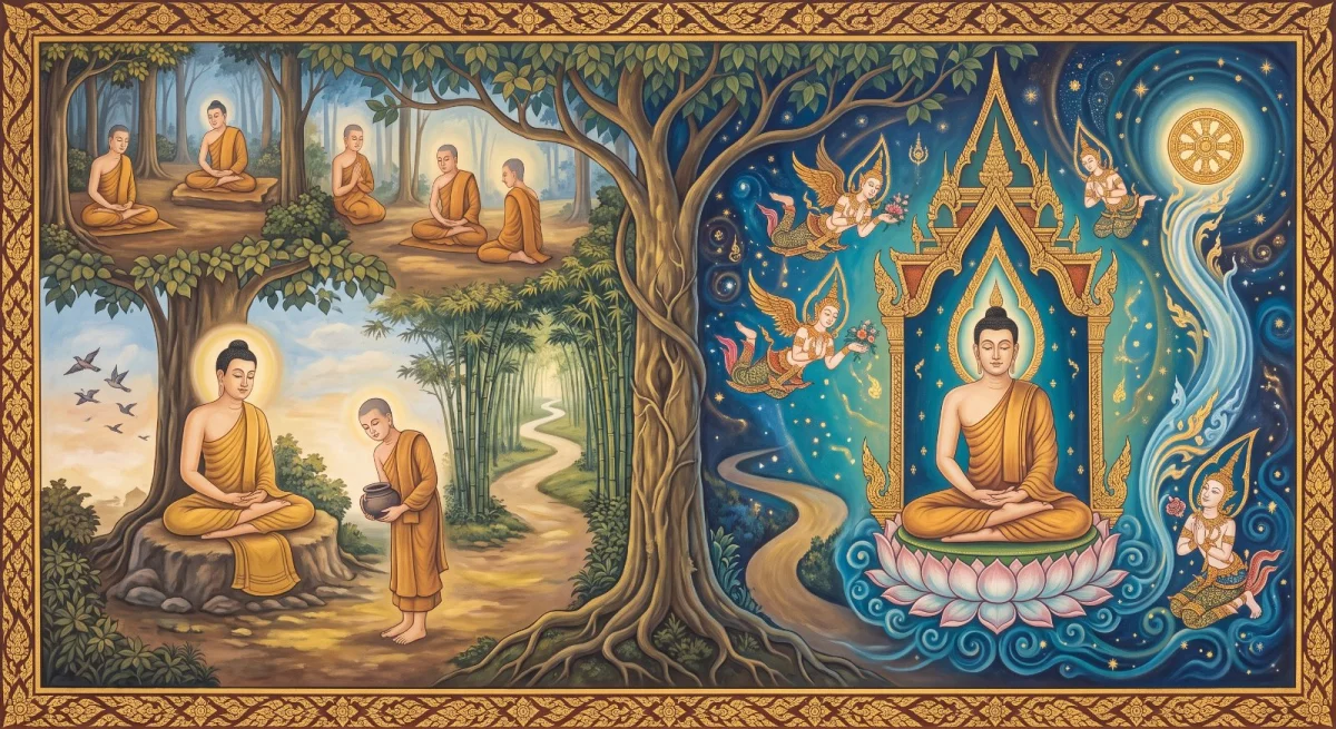 舍利弗与罗睺罗：一人退回，一人抵达