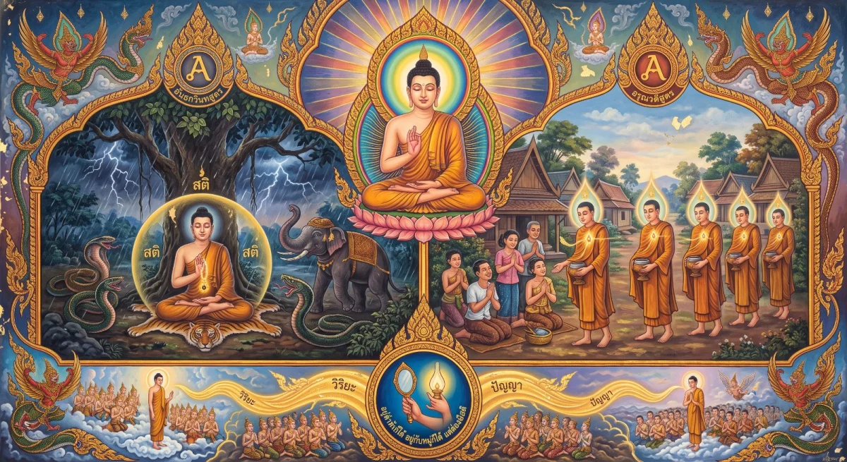 Das Andhakavinda- und das Aruṇavatī-Sutta: Allein oder mit anderen, aber immer achtsam