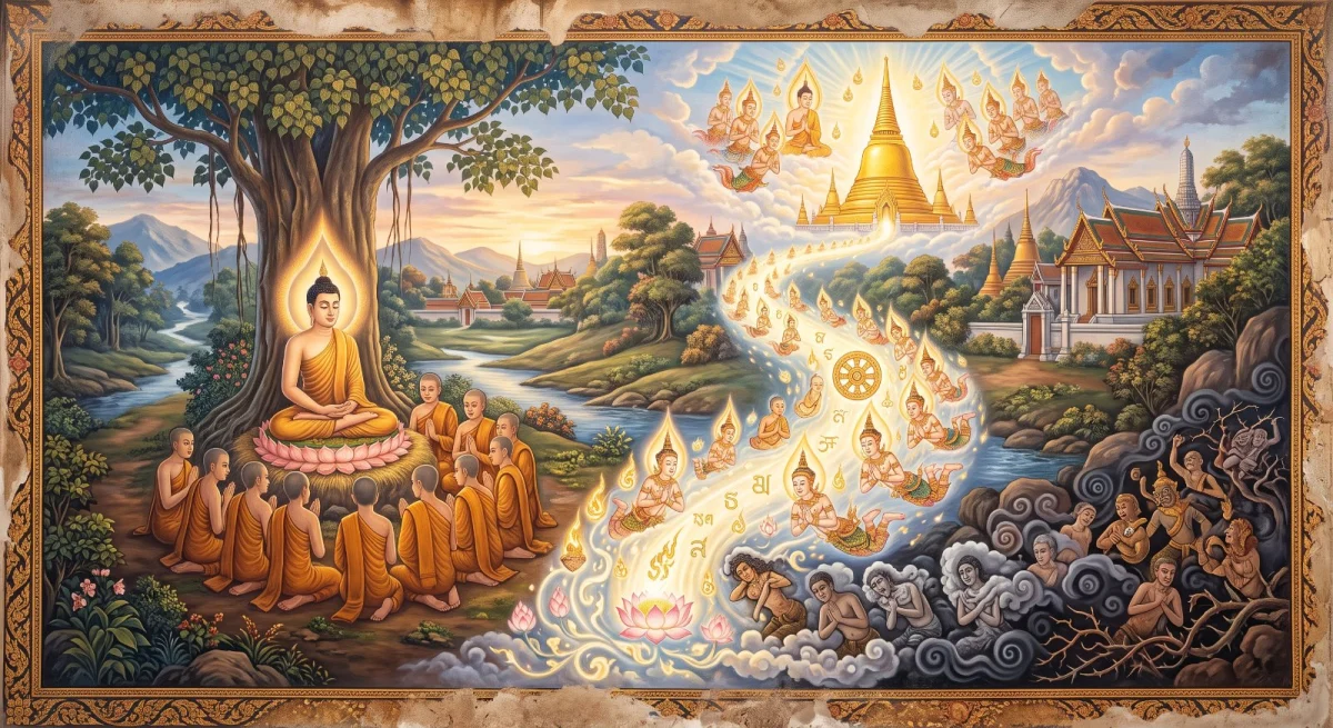 สัตถุสาสนสูตร: ดูว่าคำสอนพาใจไปทางไหน