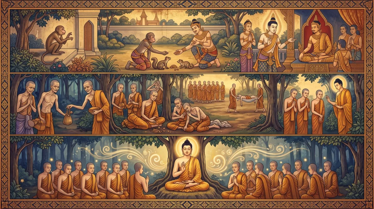 Die Geschichte von Migalaṇḍika und warum der Buddha die Achtsamkeit auf den Atem lehrte