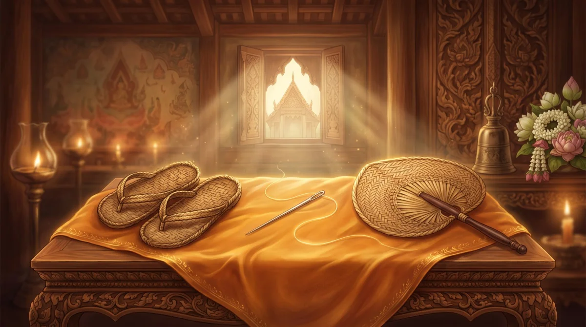 A Needle, a Pair of Sandals and a Palm-Leaf Fan: Apadānas of Seeing What Someone Lacks