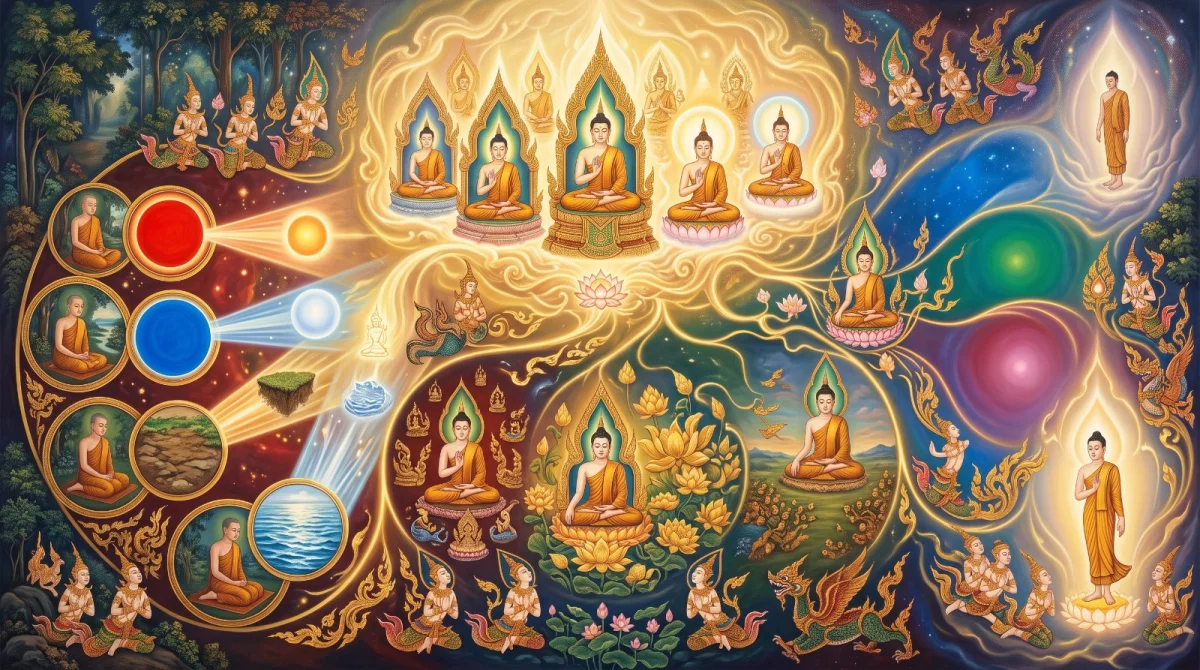 Dhammasaṅgaṇī : les jhāna de la sphère de la forme, les kasiṇa, les bases de maîtrise et les libérations