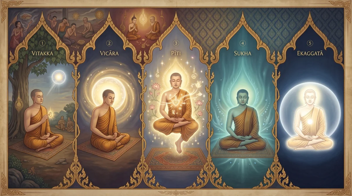 Die Analyse des Jhāna: Die Jhāna-Faktoren Wort für Wort