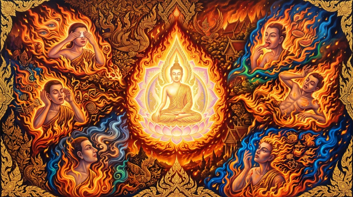 อาทิตตปริยายสูตร: สิ่งทั้งปวงเป็นของร้อน